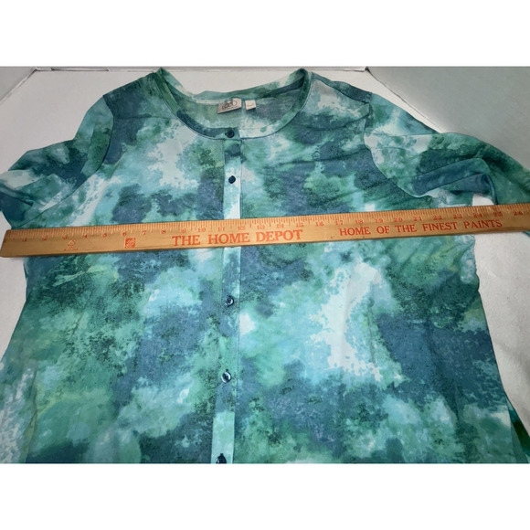 Logo By Lori Goldstein XL Cardigan Top & Layered Multicolor Stretch 2 Piece Tank - Picture 6 of 13